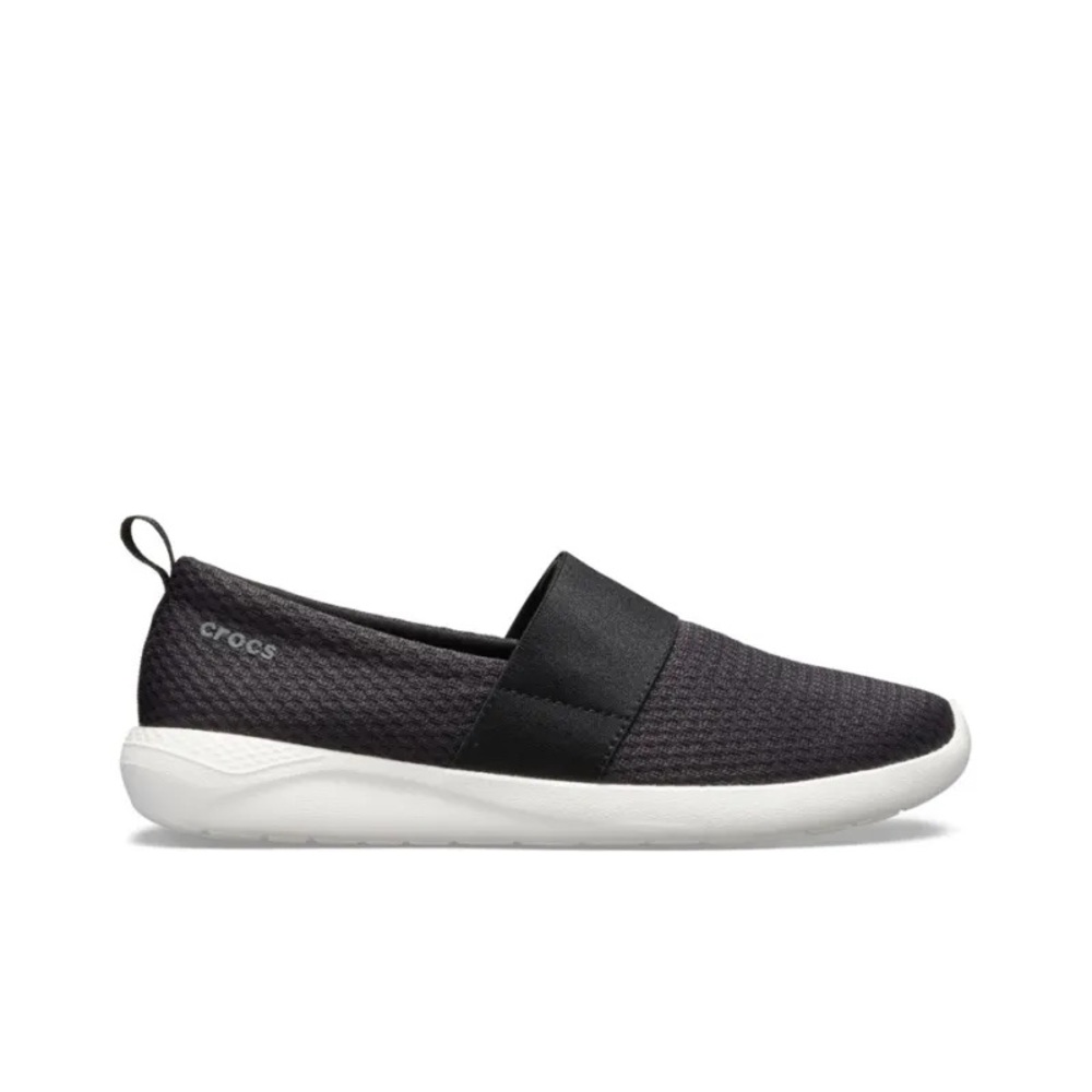 Crocs LiteRide Lifestyle Shoes Women's Low-top Black/white size 10